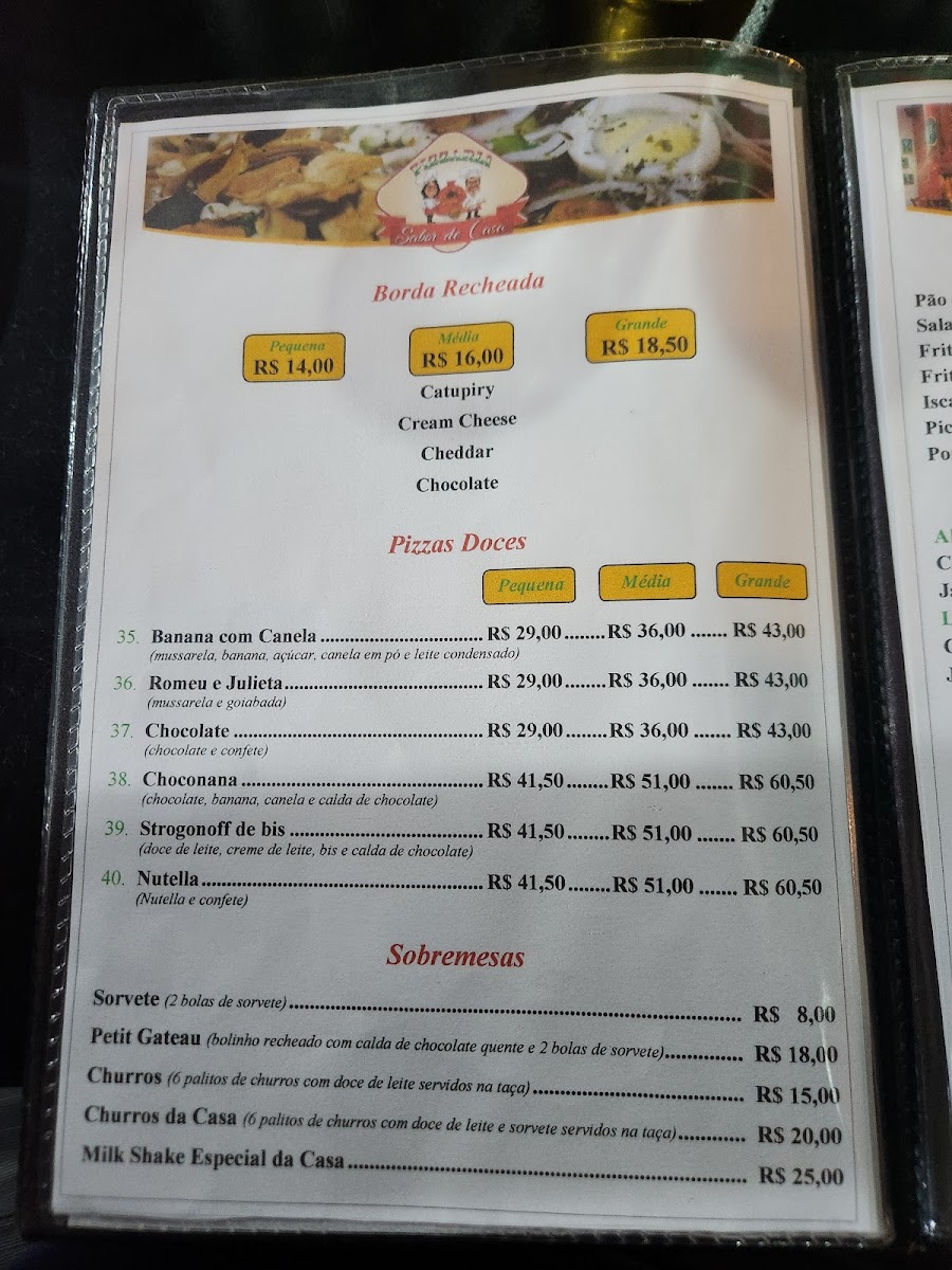 Menu Pizzaria Sabor De Casa-4